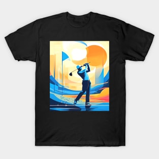 Golf Swing Abstract, Sports T-Shirt